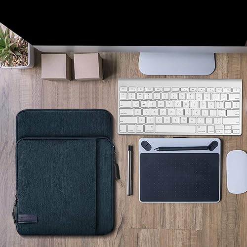 Miniatura 8 de MoKo Funda de transporte para tablet de 9 a 11 pulgadas con bolsillos de almacenamiento para iPad Air 5 de 10.9 pulgadas 2022, iPad Pro 11 20212020,