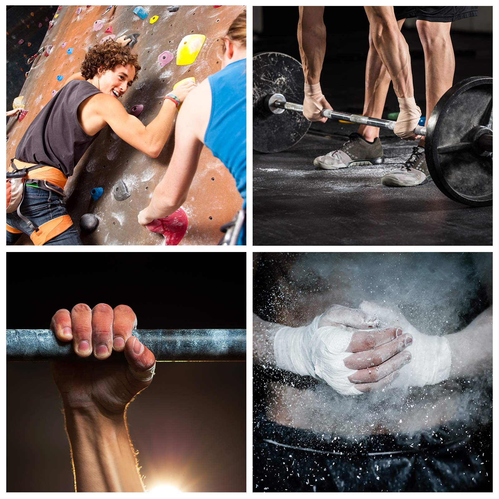 ALPIDEX Chalk Powder Magnesio en Polvo para Escalada Gimnasia Halterofilia