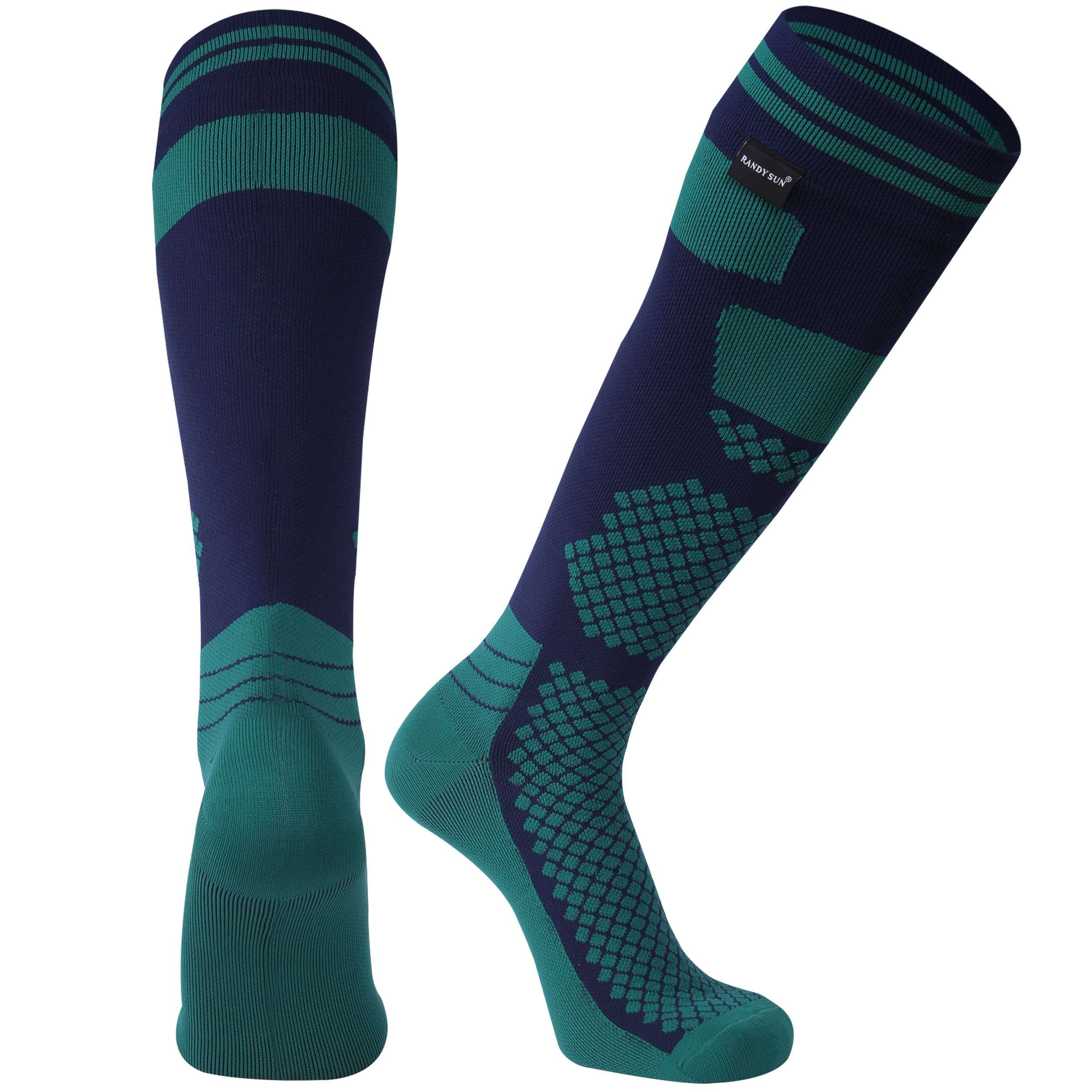 RANDY SUN Waterproof Skiing Socks, [SGS Certified] Unisex Knee High Breathable Hiking Trekking Sock 1 Pair