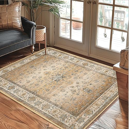 Miniatura 2 de Alfombras de área de 2 x 3 para entrada, entrada, cocina, baño, lavable a máquina, cubierta suave para suelo, alfombra estética pequeña vintage