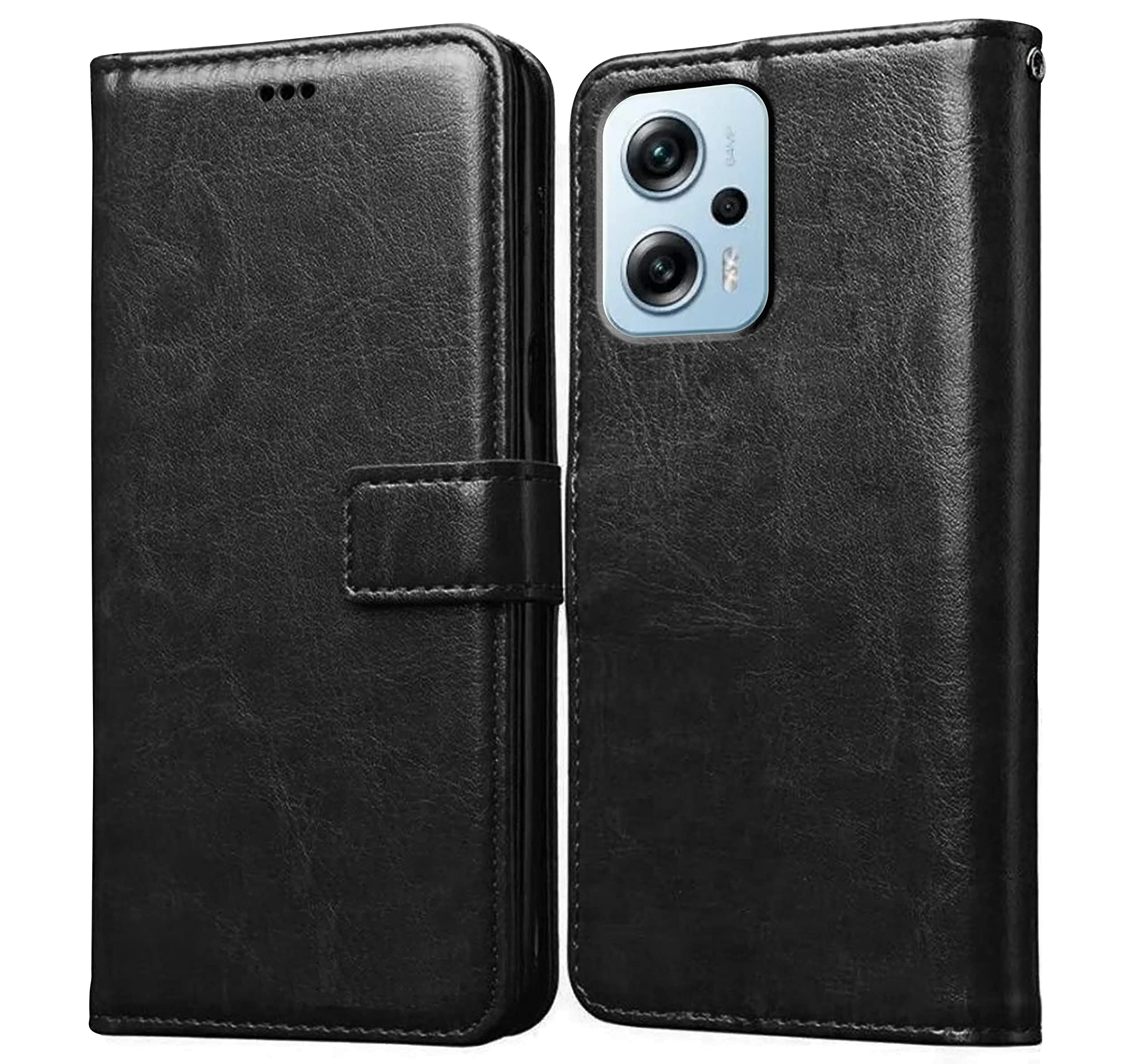 Casotec Premium Leather Kickstand Wallet Flip Case Cover with Magnetic Closure for Mi Redmi K50i 5G - Blue (B0B88RDL28) Amazon Price History, Amazon Price Tracker