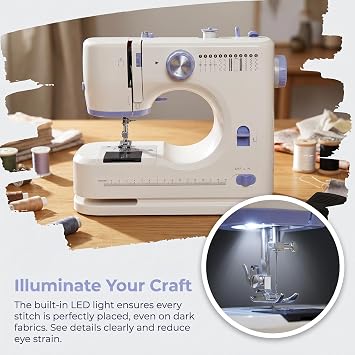 Mini Sewing Machine for Beginners, Blue, One Size