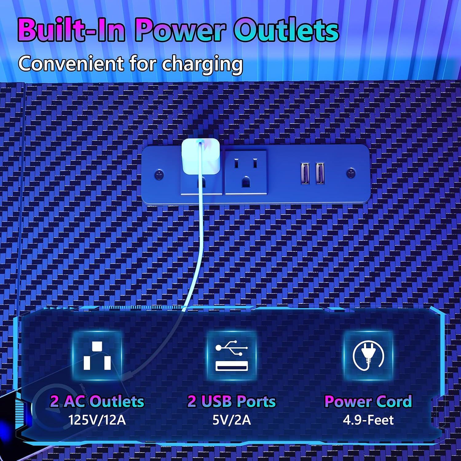 LED light strip with app control interface showing color and mode options
