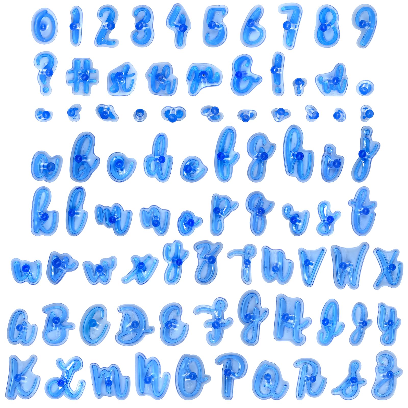 2st Letter Stempels voor Keramiek en Klei en een Combinatie Gereedschap Plastic Letter en Cijfer Stempels voor Klei Tiny Koekjesstempel Letters voor Koekjes Aardewerk DIY Projecten Roze