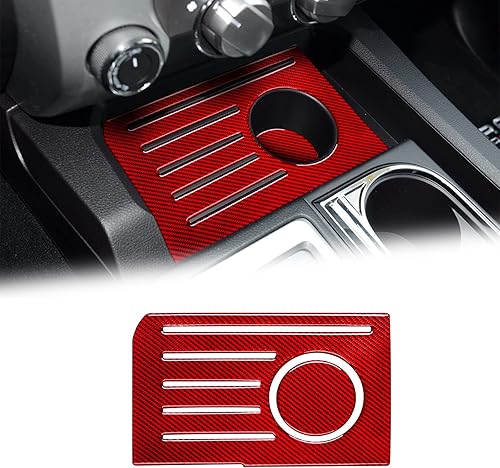 Compatible with Carbon Fiber Center Control Storage Box Slot Mat Cover Decoration Sticker for Toyota Tundra 2014 2015 2016 2017 2018 2019 2020 2021