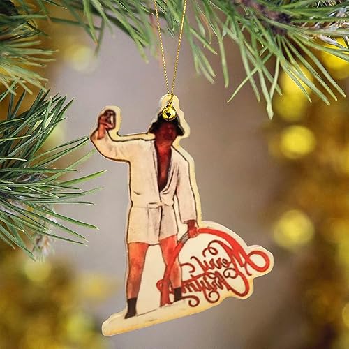 Miniatura 6 de 6 adornos para árbol de Navidad adornos de Navidad de Barry Santa adorno acrílico hecho a mano divertido adorno acrílico 2022 adorno 2D de Navidad