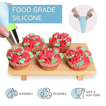 UTEN 12pcs Stainless Steel Russian Piping Nozzles Set DIY Pastry Icing Cake Decorating Tool (silver) N17 Free Image Download