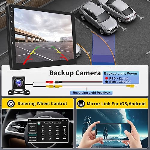 Miniatura 7 de Estéreo de coche Android 15 para radio Honda CRV 2002-2006, [2+64G] Hikity de 9 pulgadas con pantalla táctil estéreo inalámbrico Carplay Android