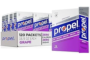 Propel Grape Powder Packets: A Hydrating Electrolyte Boost with Vitamins and Zero Sugar