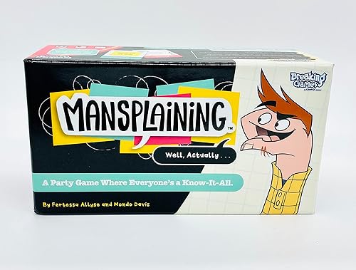 Juego de cartas Mansplaining - Juego de estrategia de palabras de ritmo rápido para más de 2 jugadores, desafío de 30 minutos para adolescentes y