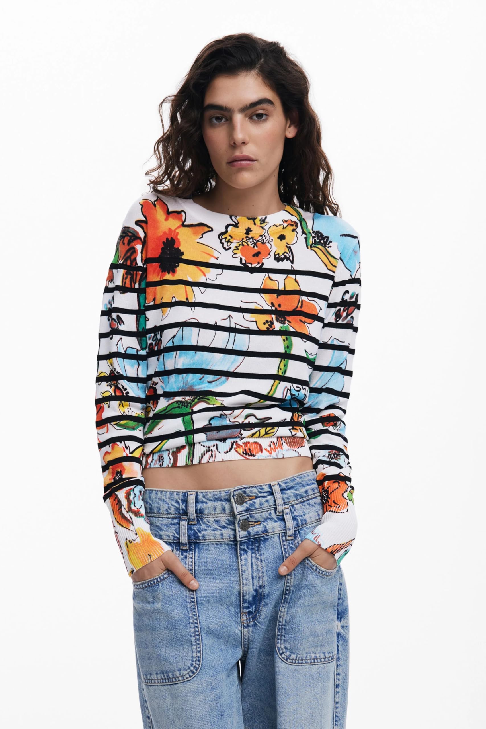 Desigual 25swjf21 Sweatshirt Donna (Pacco da 1)
