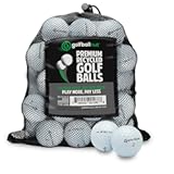 Recycled Taylormade TP5X Golf Balls – Premium Performance Used Golf Balls Bulk Near Mint 4A Quality – Includes Mesh Bag – &lpar;24-48&rpar;-Pack&comma; White