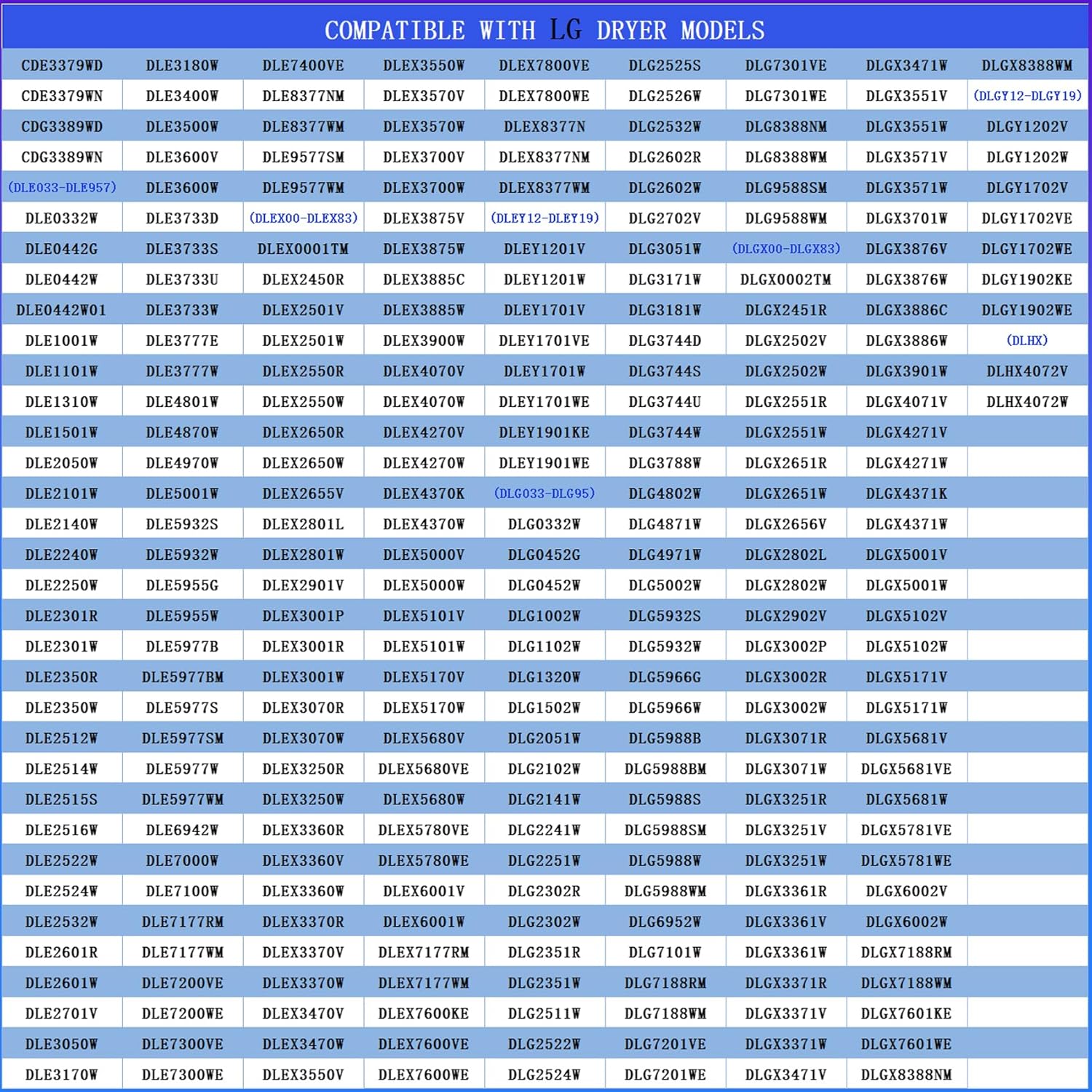 Upgraded Dryer Repair Kit Dryer Roller Kit for LG Kenmore Dryers Includes 4581EL2002C Dryer Drum Roller Assembly 4400EL2001A Dryer Belt and 4561EL3002A Dryer Idler Pulley, Pictures 6, 7 are Fit Models - Image 6