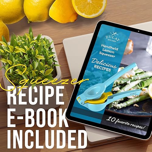 Miniatura 7 de Exprimidor de limón de alta calidad Zulay de metal de alta calidad  Exprimidor manual de prensa de cítricos