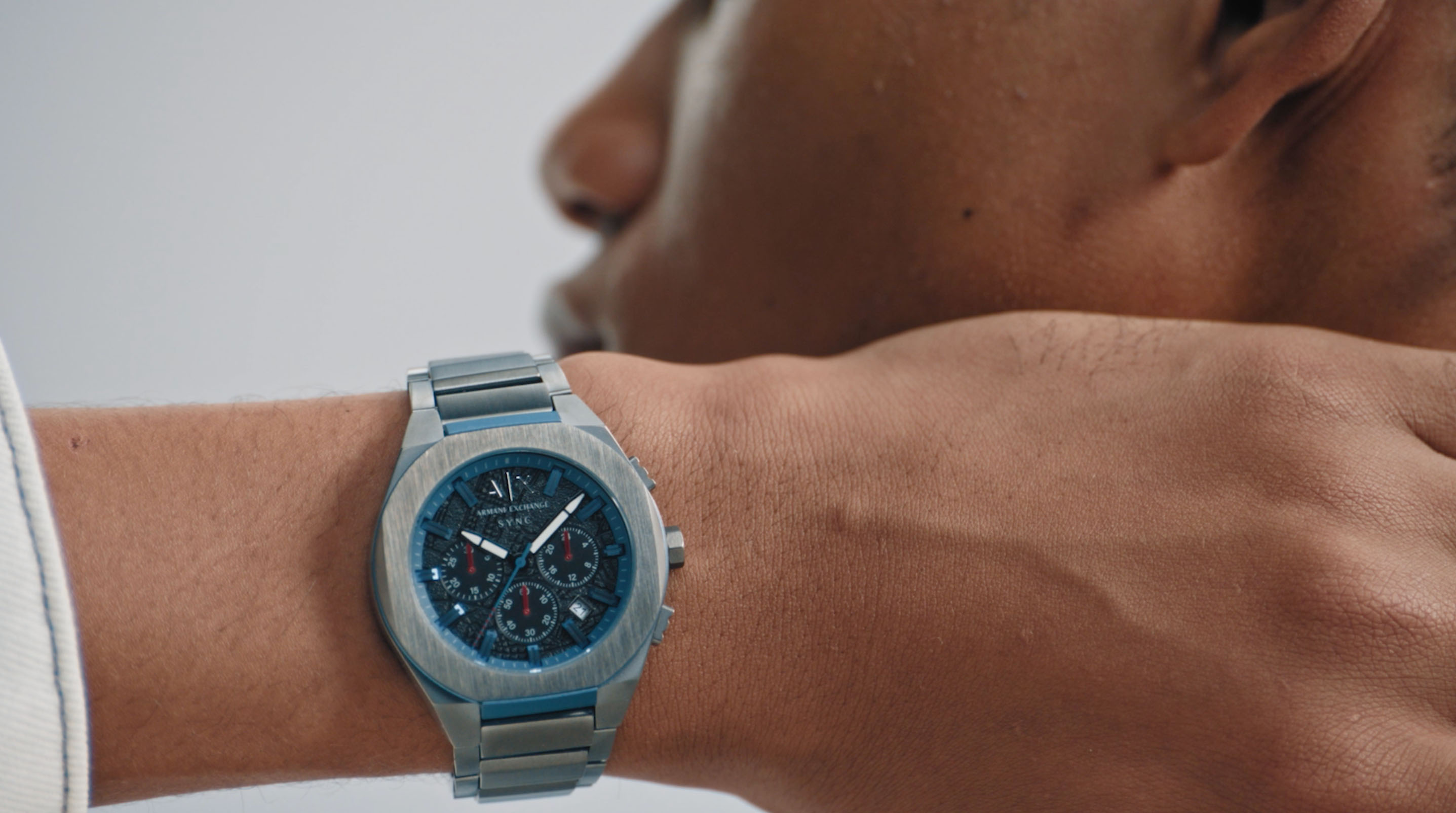 Armani Exchange AIX シルバー 時計 Amazon.com: Armani Exchange A|X Chronograph Stainless Steel Watch