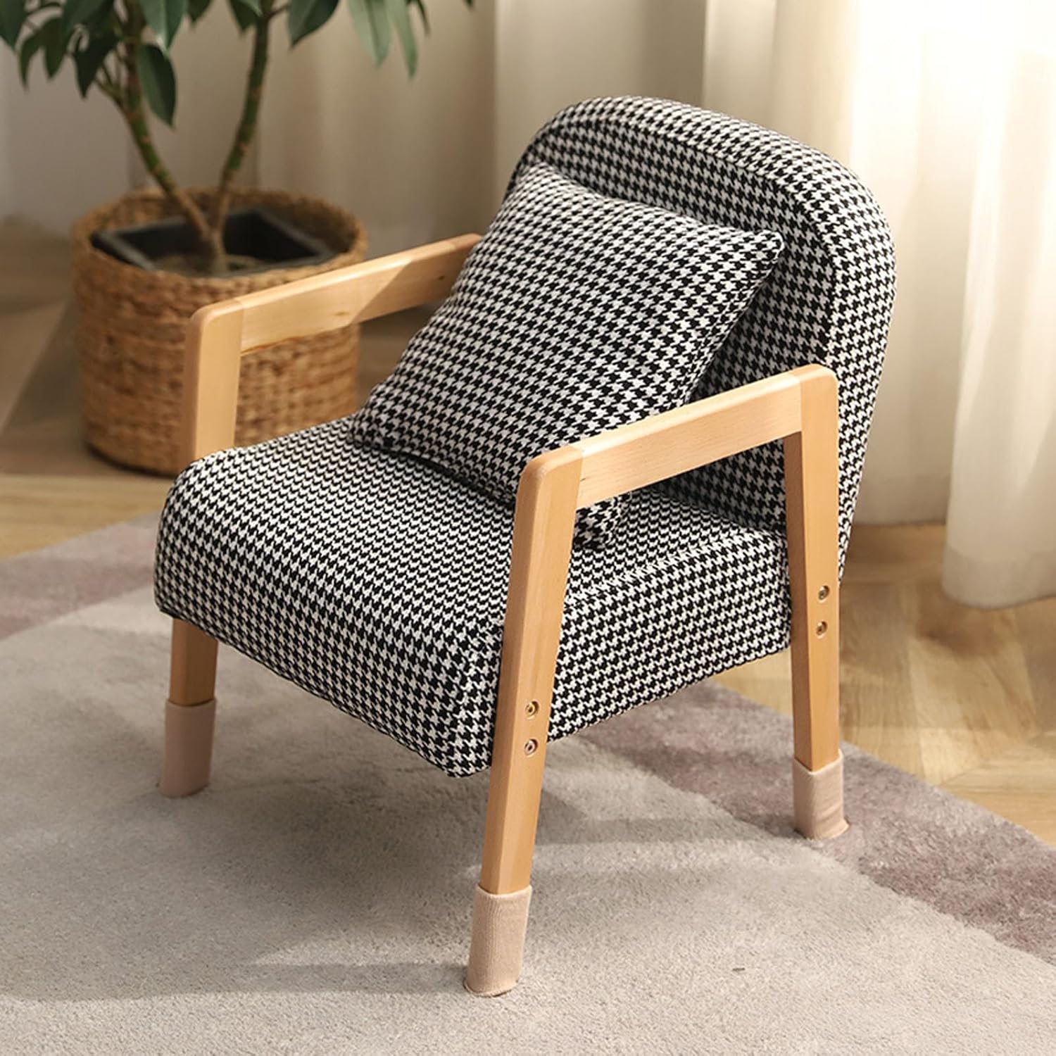 Linen Fabric Kids Armchair,Toddler Chair W/Solid Wood Frame,Single Upholstered Kids Armchair for Play Room, Nursery, Kindergarten, Kids Room (Color : G)