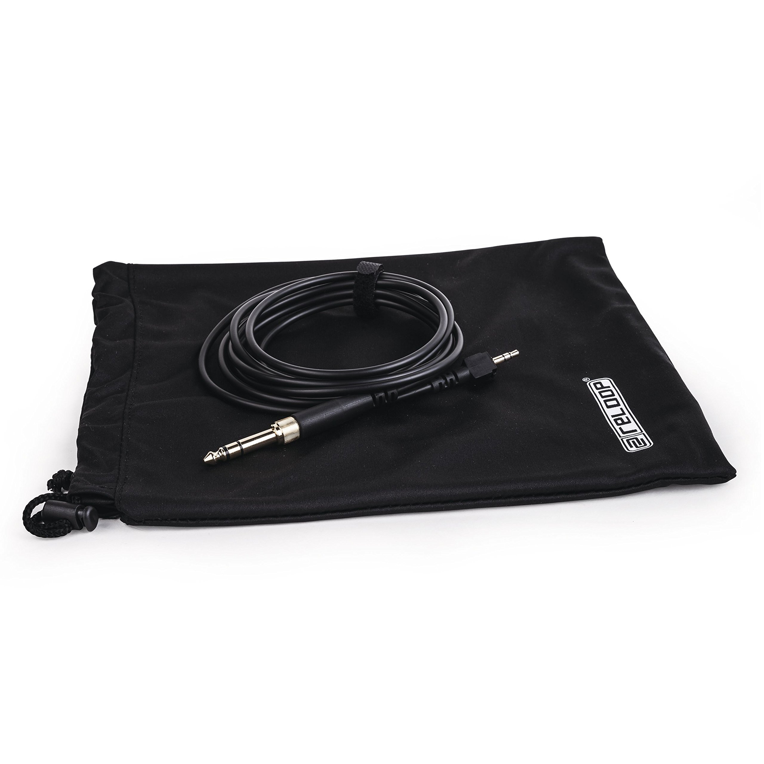 Reloop RHP-15 - geschlossene DJ-Kopfhörer, optimierte Klangwiedergabe, drehbare Ohrmuscheln, alle Anschlüsse vergoldet, inkl. 6,3-mm-Adapter, schwarz