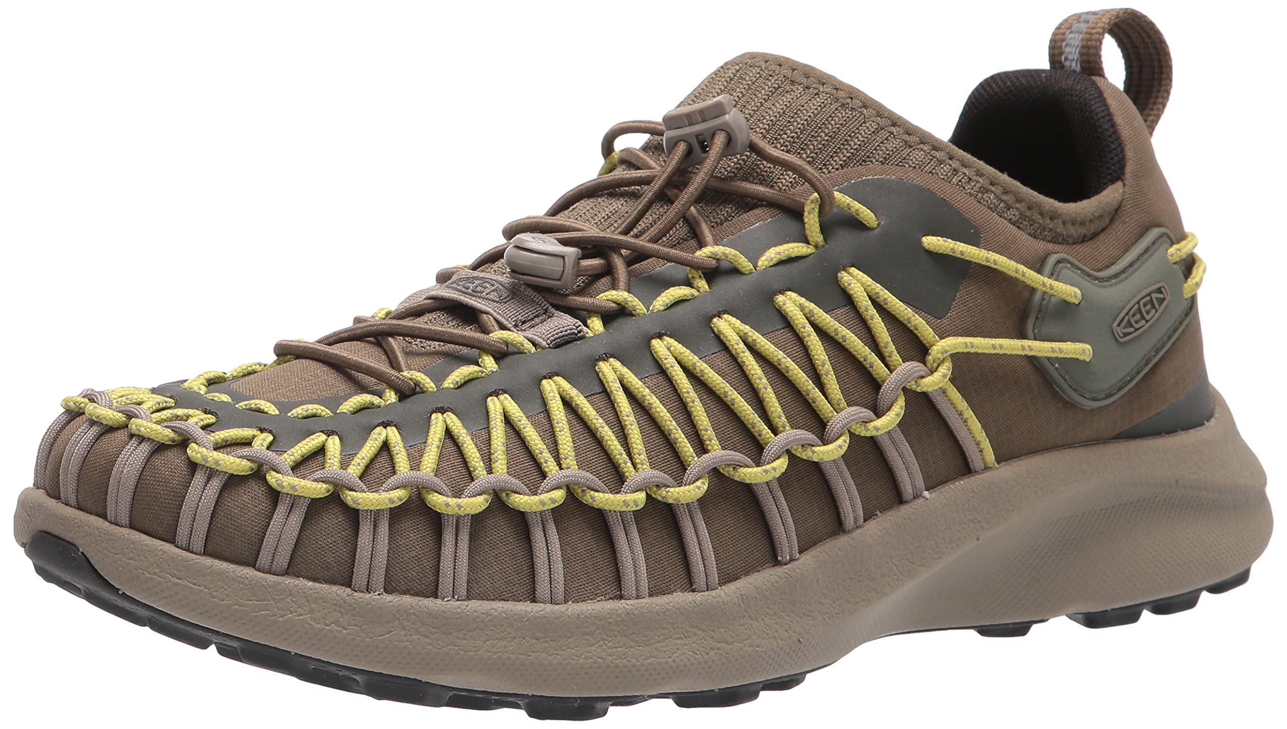 KEEN Men's Uneek SNK Casual Sneakers, Dark Olive/Forest Night,