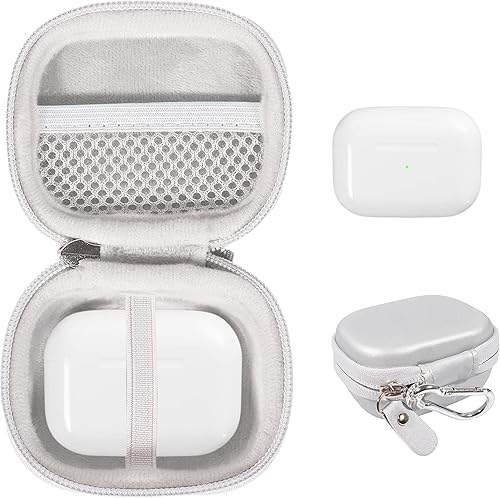 CaseSack Funda para auriculares inalámbricos AirPods Pro (2 generación) (color blanco ahumado)