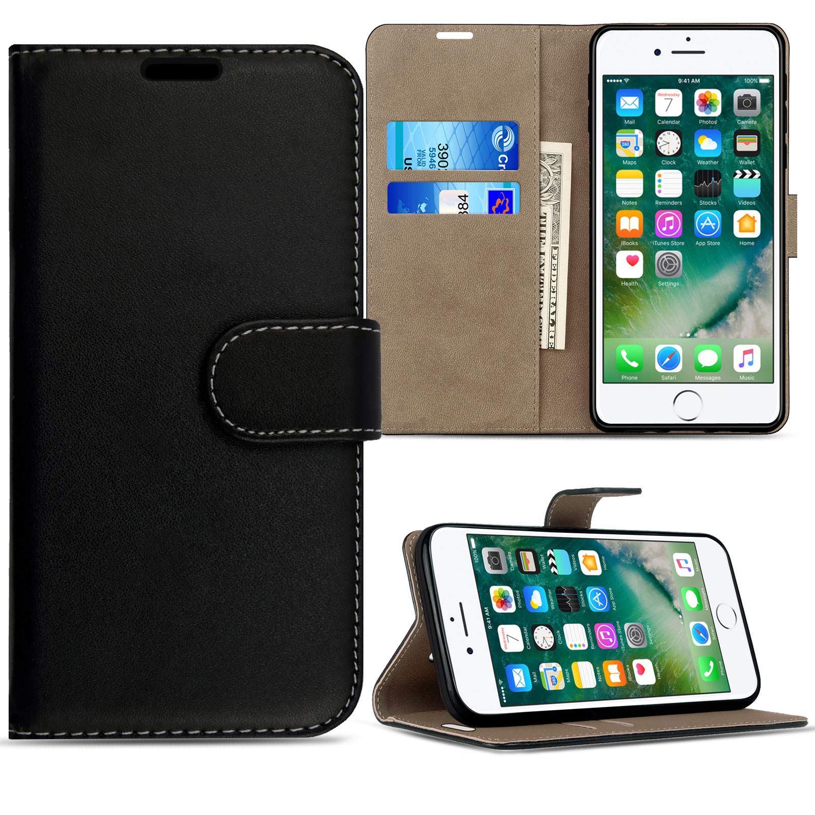 Compatible For IPhone 8 Wallet Case,iPhone 7 Case,iPhone SE