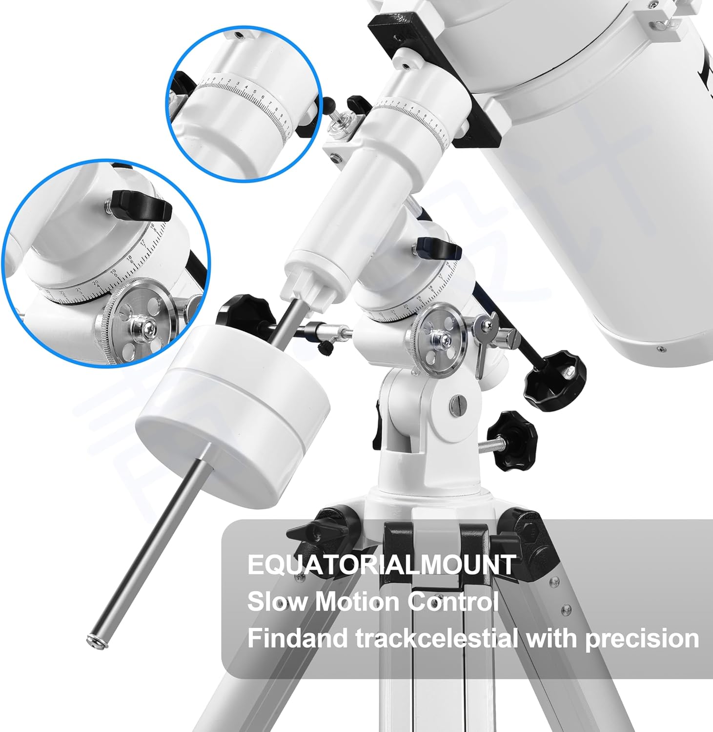 HSL Telescope 150EQ Astronomical Professional Telescope for Adults High Powered,750mm focal length Reflector Astronomy Telescopes for Beginners,Comes with Phone Adapter,5 color Filter and Carrying Bag