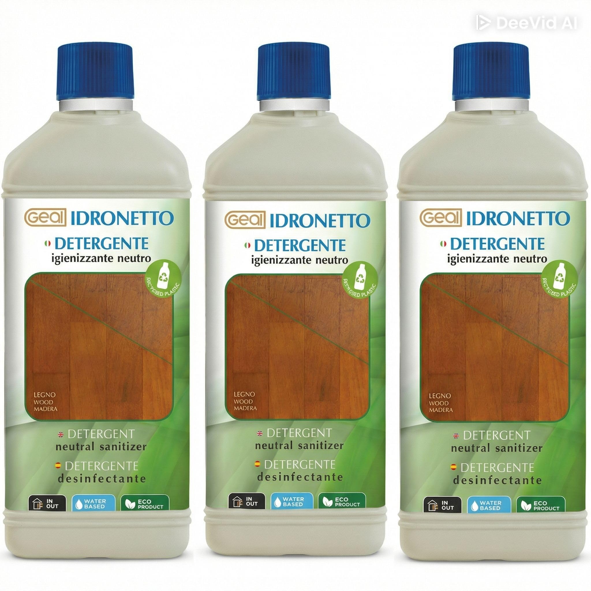 Detergente neutro pulizia frequente di legno trattato verniciato 3X1L Geal IDRONETTO Prezzo Offerta