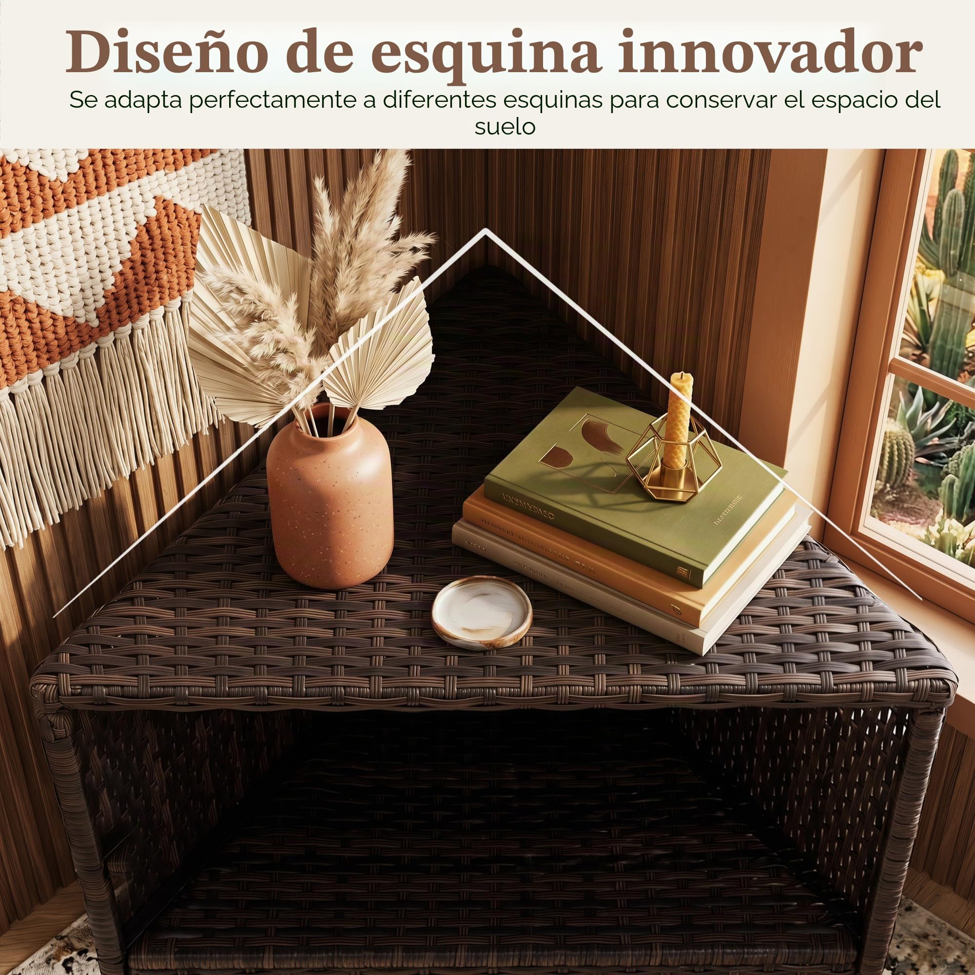 LIFEZEAL Armario de Exterior de Ratán con 2 Niveles y Puertas | Aparador Rodante para Patio Jardín Terraza, Compartimento Abierto, 65x47x111 cm, Resistente al Agua