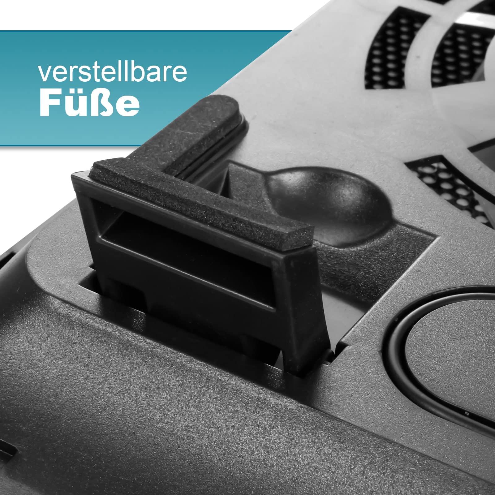 Eaxus® Padeax - Raffreddatore Premium adatto a laptop/notebook e PlayStation 5/4 - Supporto per ventola LED compatibile con PC, PS4, PS4 Pro, PS5 & Co.
