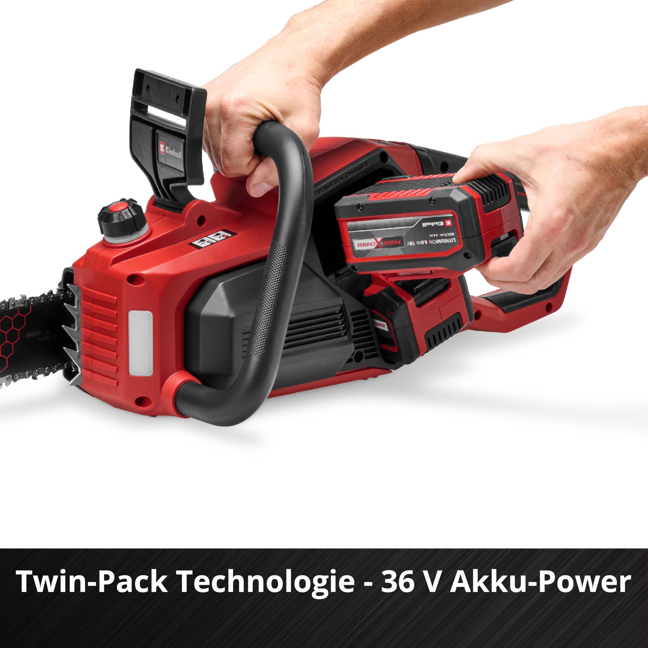 Einhell Professional Akku-Kettensäge GP-LC 36/40 Li BL-Solo (36 V, 38 cm Schnittlänge, Brushless, 19 m/s Kettengeschwindigkeit, autom. Kettenschmierung, ohne Akku)