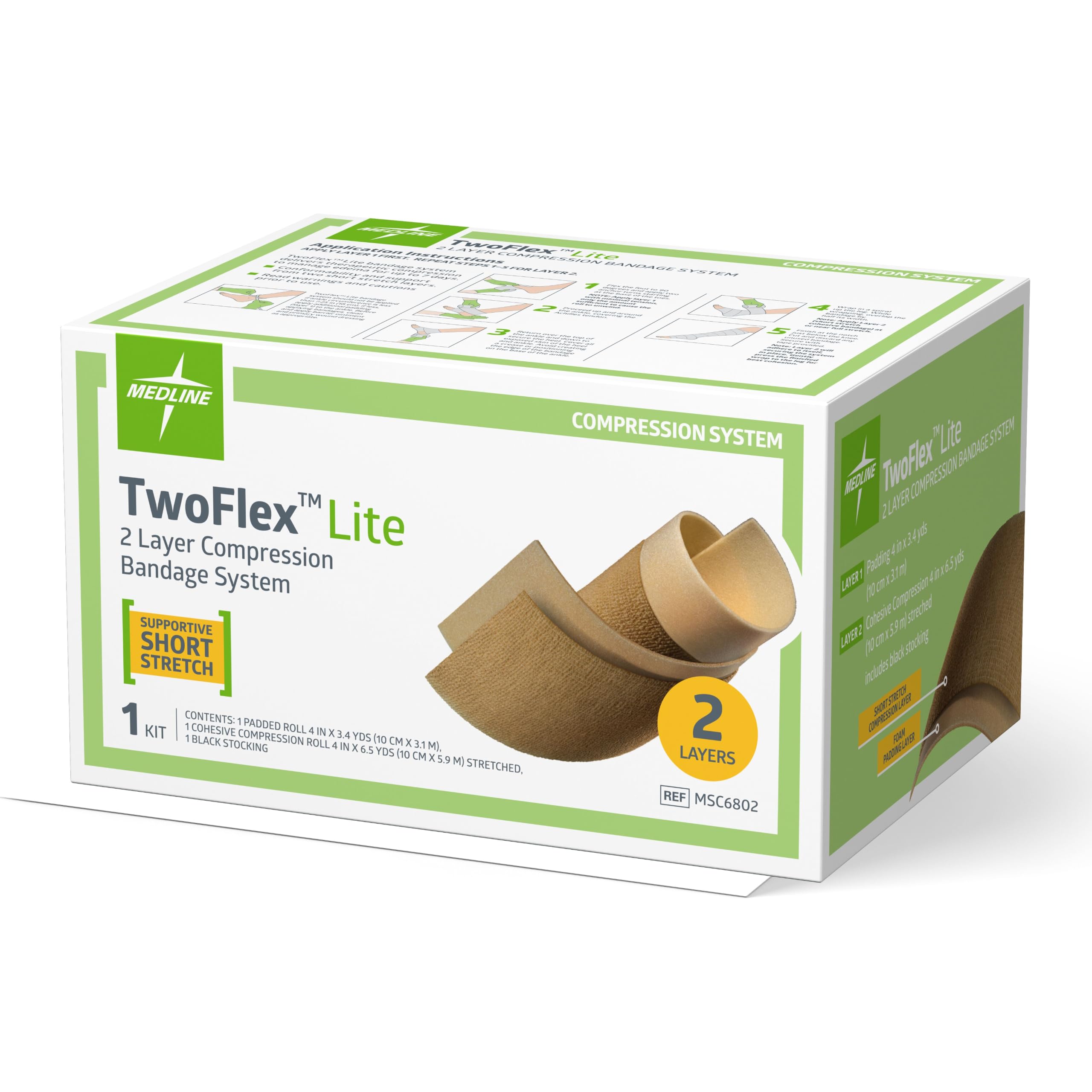 Medline TwoFlex Lite 2-Layer Compression System