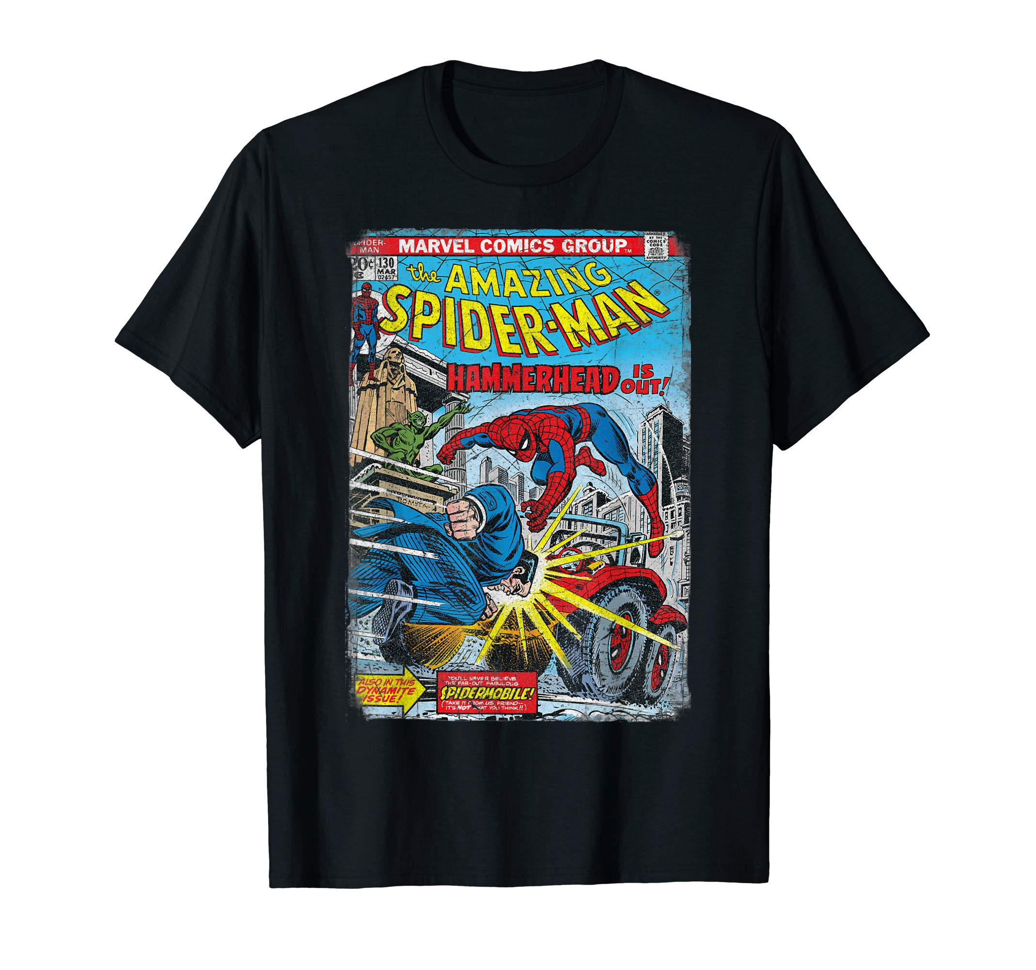 Marvel Spider-Man Classic Retro Comic Hammerhead T-Shirt T-ShirtOEKO-TEX STANDARD 100