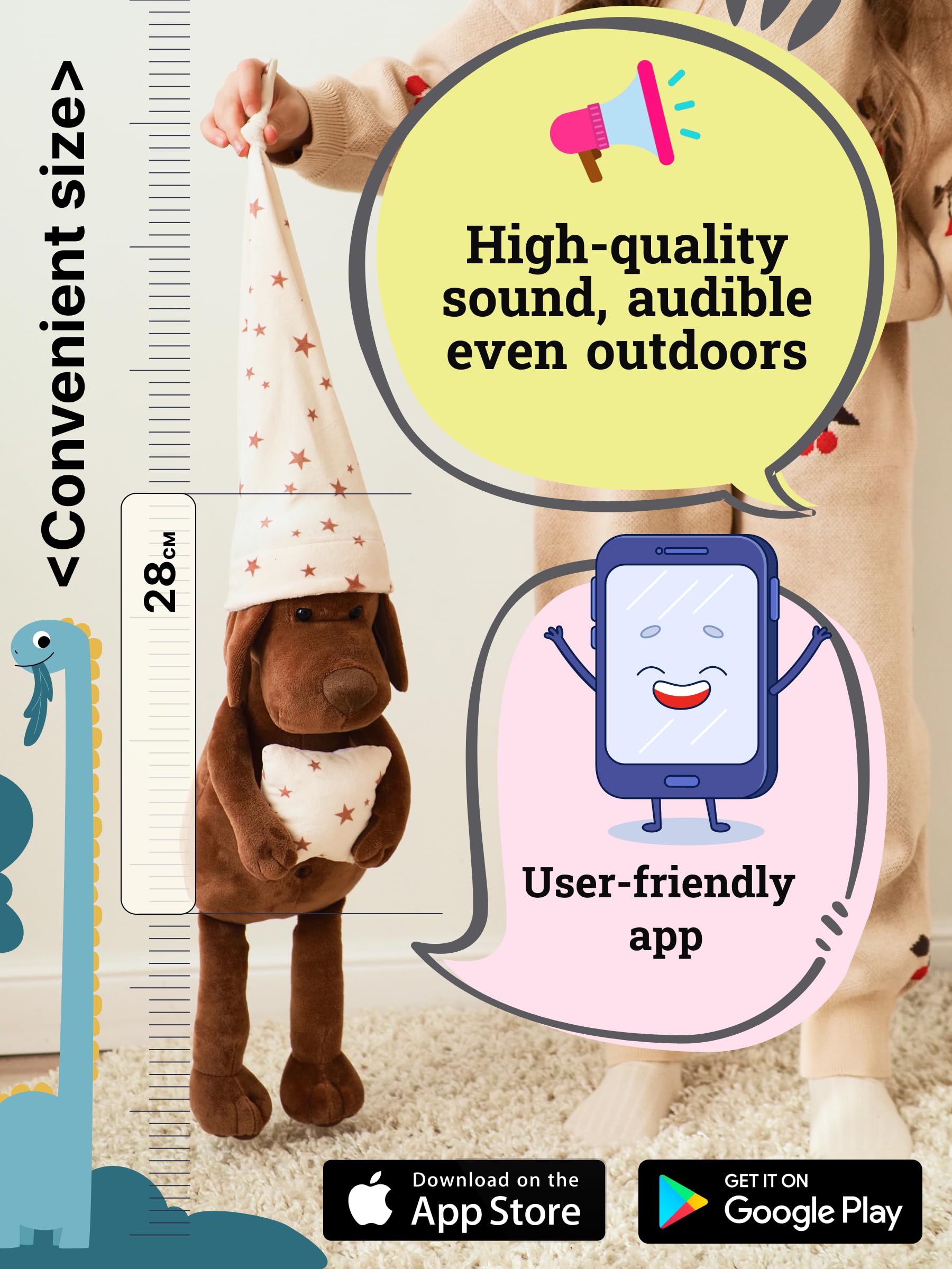 LeCoon Dog interactive and educational plush, magical friend for sleep play, and early development, filled with stories - Image 4