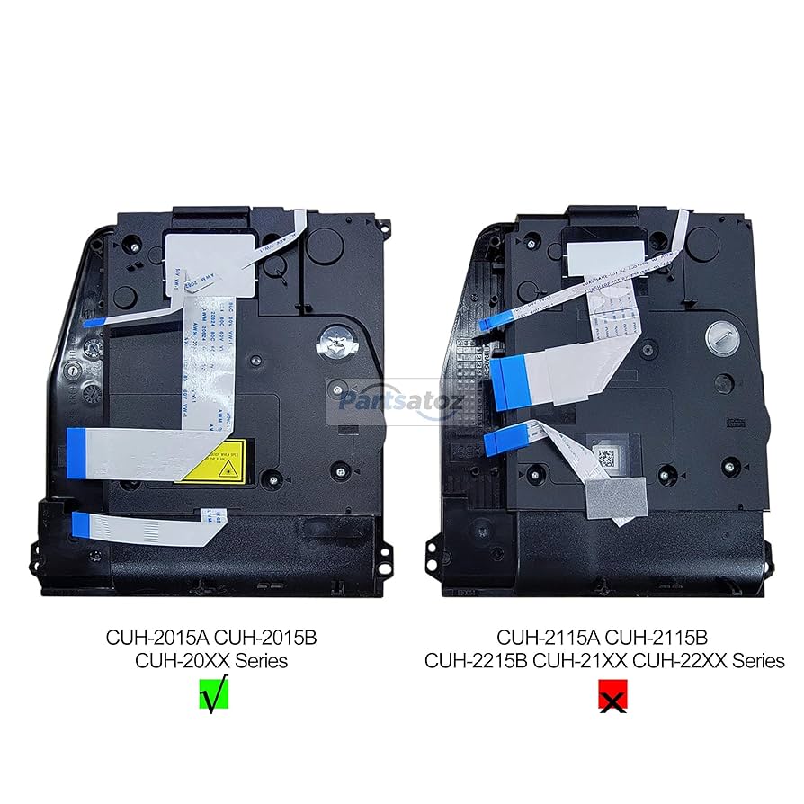 Partsatoz Game Console Blu-Ray Optical Laser DVD Disc Drive