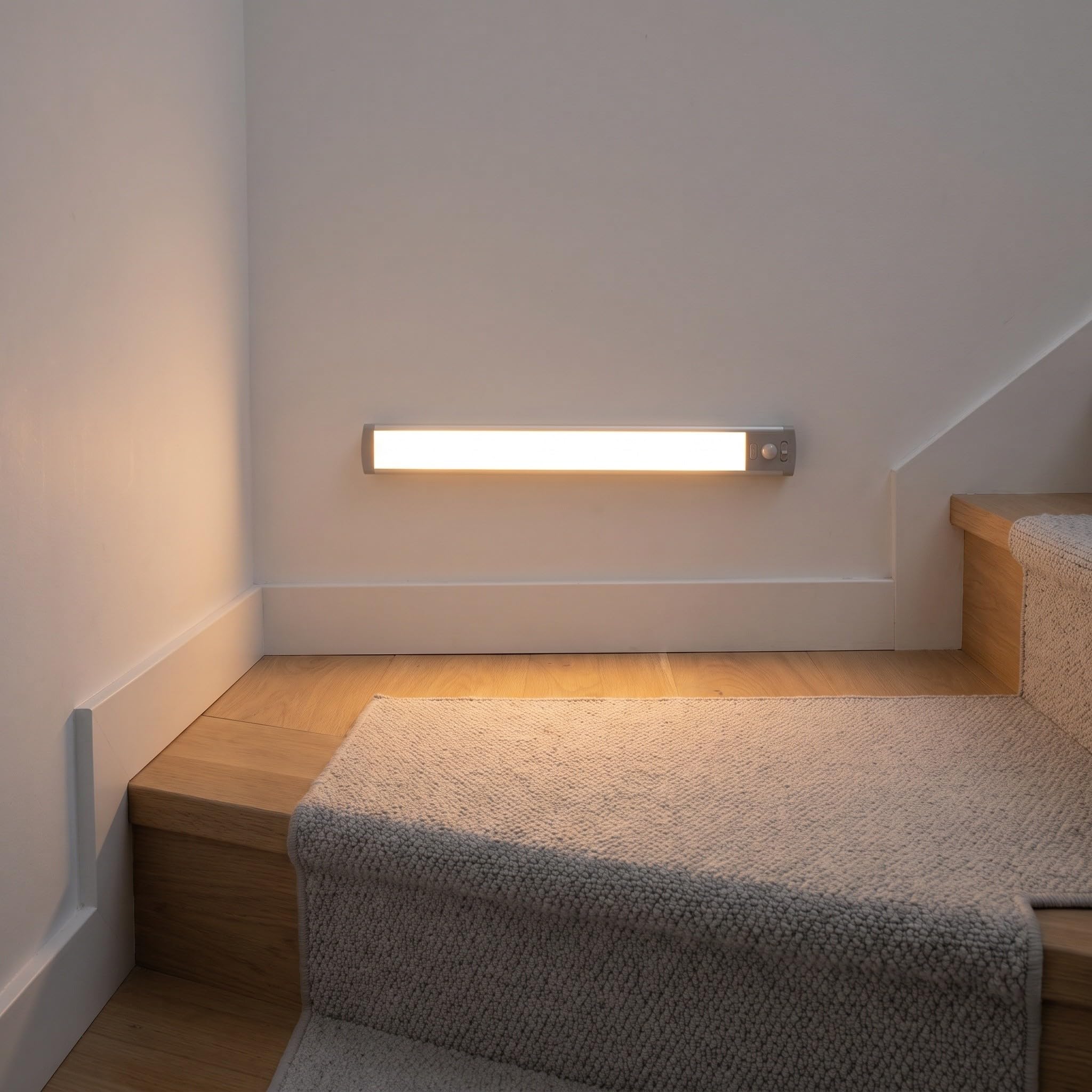 UKCOCO 2 luces para debajo de los gabinetes, batería recargable de 1800