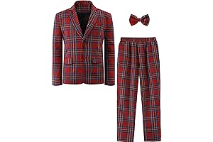 Chic Christmas Blazer Set for Boys: Festive Style and Comfort