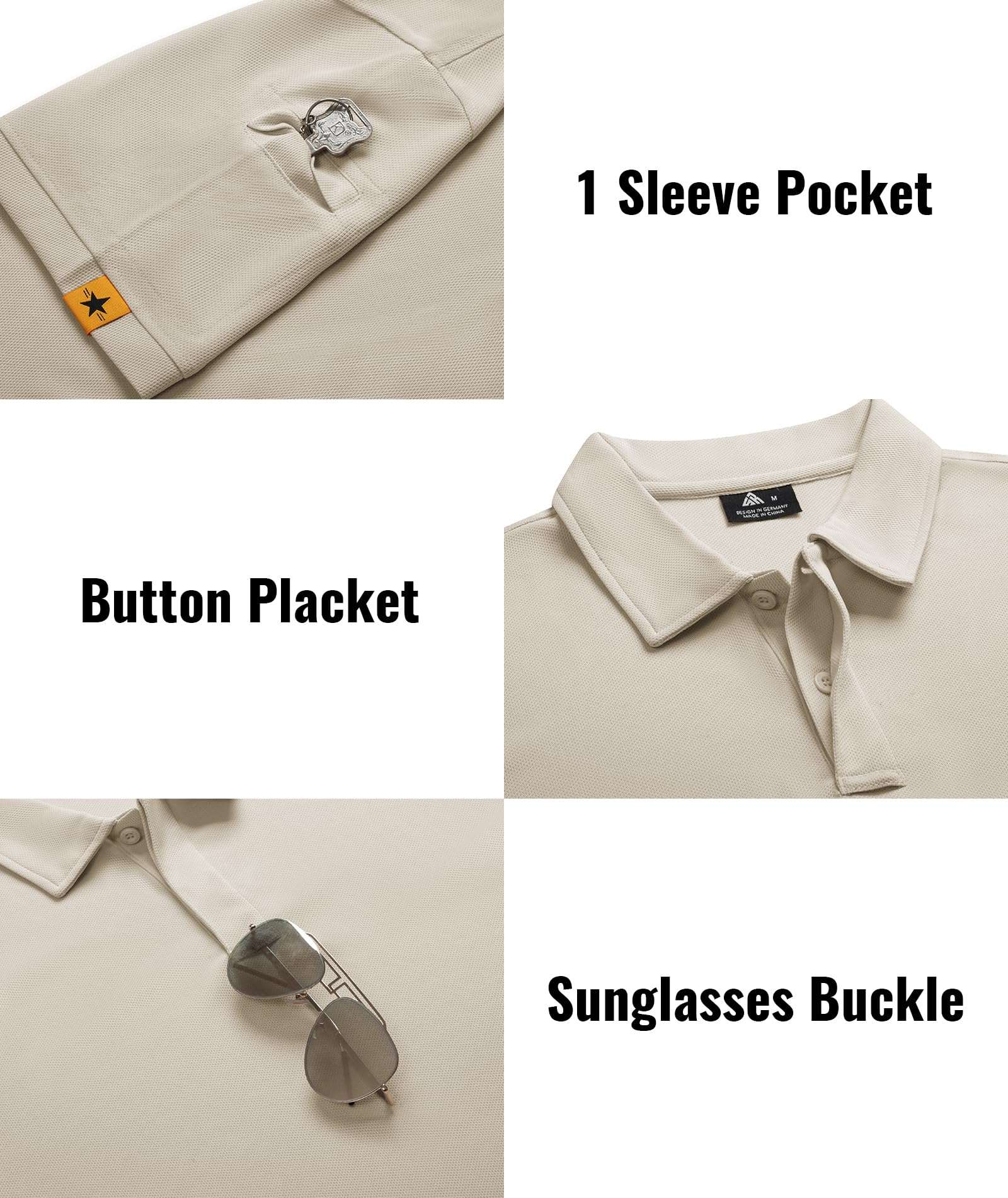 SCODI Herren-Polo-Shirts, kurzärmelig, sportlich, Golf-Poloshirt für Herren, lässiger Kragen, Sommer, Multipack-T-Shirts, 5er-Pack