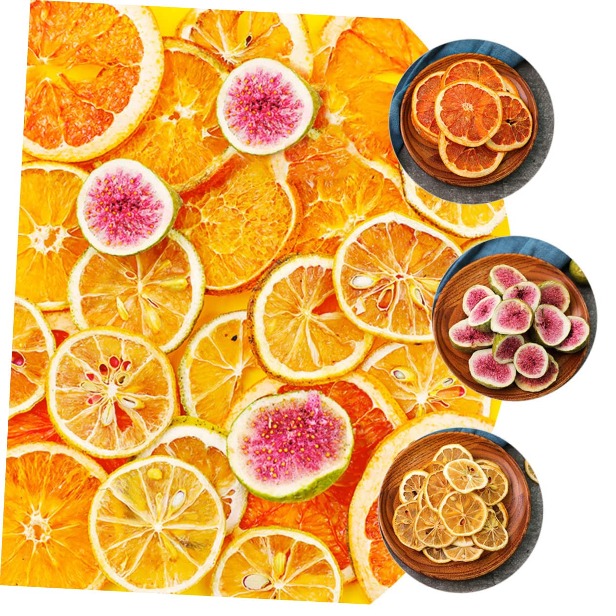 CHILDWEET 2stücke Getrocknete Fruchtscheiben Für Kranzgestaltung Orangenscheiben Zitronenscheiben Natürliche Dekoration Für Weihnachten Und Adventsfeiern