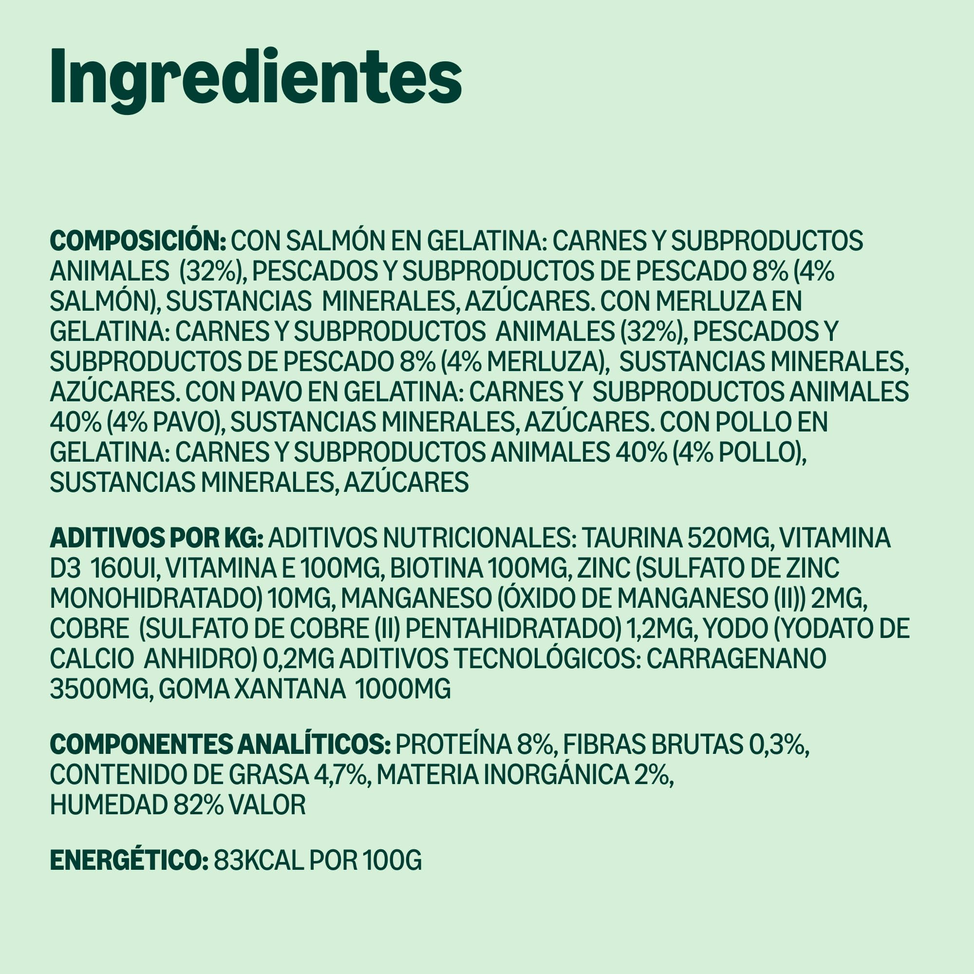 by Amazon - Alimento Completo sin Cereales para Gatos Adultos, selección mezclada en gelatina, 4,8 kg (48 Paquetes de 100 g)
