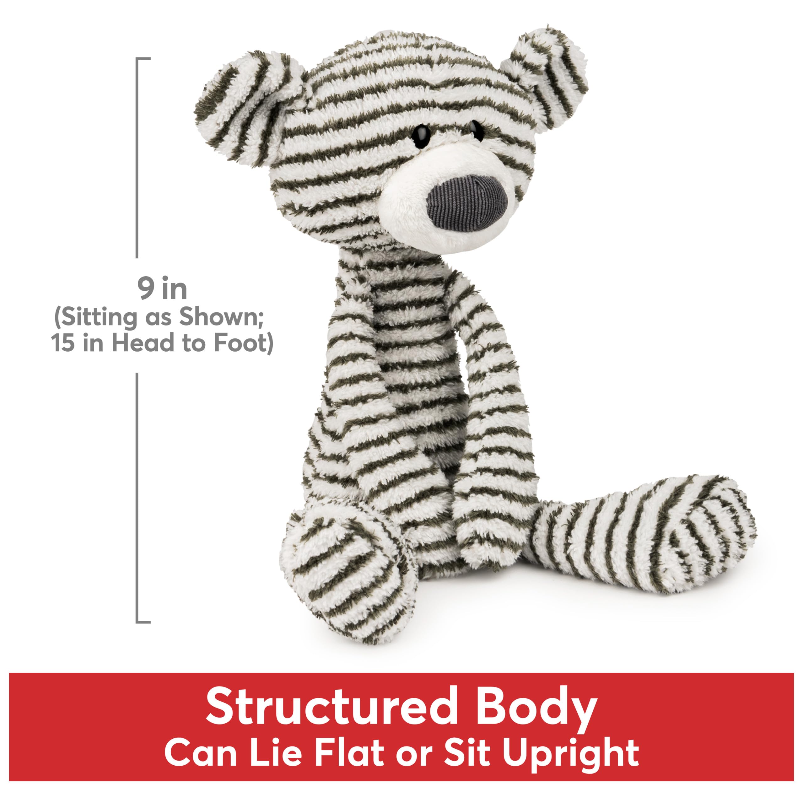 GUND Toothpick Stripes - Oso de peluche de 38 cm, a partir de 1 año