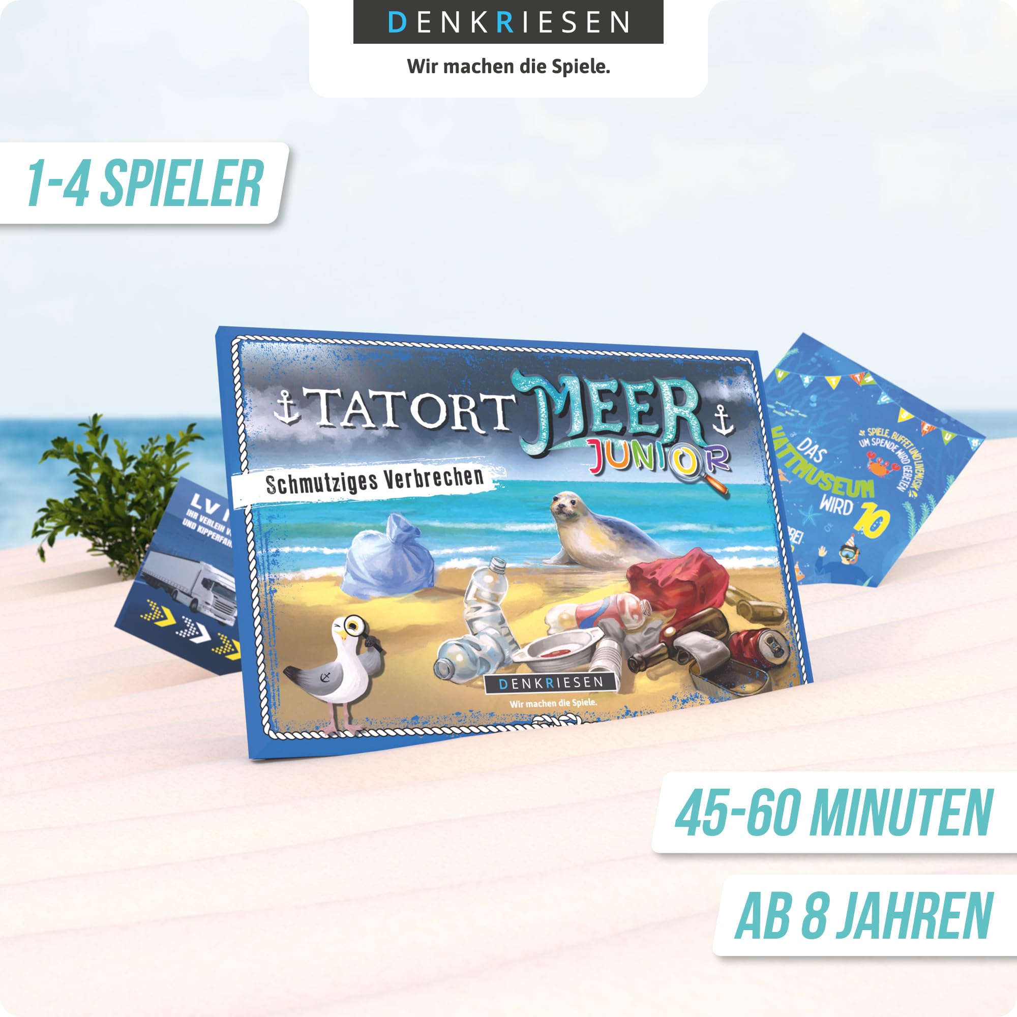 DENKRIESEN - Crime Scene Sea Junior - Dirty Crime, Blue, 8.27" x 5.83" x 0.39" - Image 3