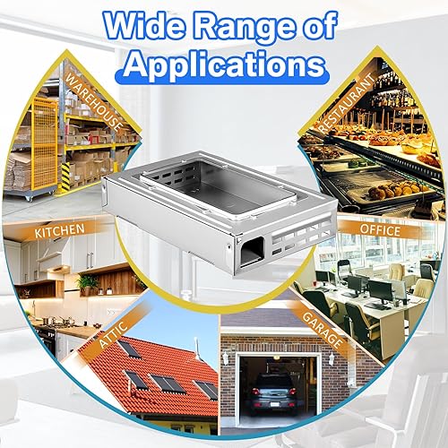 Miniatura 7 de Paquete de 4 trampas para ratas con parte superior transparente, trampa humanizada para roedores, para control de ratas en interiores y exteriores,