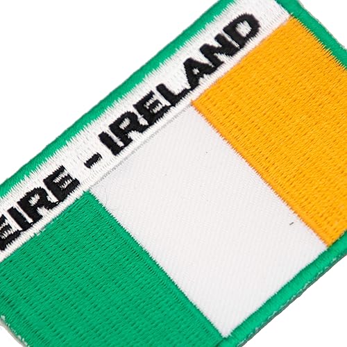 Miniatura 4 de A-ONE - Parche de pasta de Irlanda+botones de metal de la bandera de Irlanda, parches bordados para planchar en el país, insignias del Pin de la