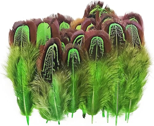 Miniatura 14 de 50 piezas de plumas de plumaje de faisán natural de 2-3 pulgadas, plumas de plumaje para costura, manualidades, ropa, accesorios decorativos - azul