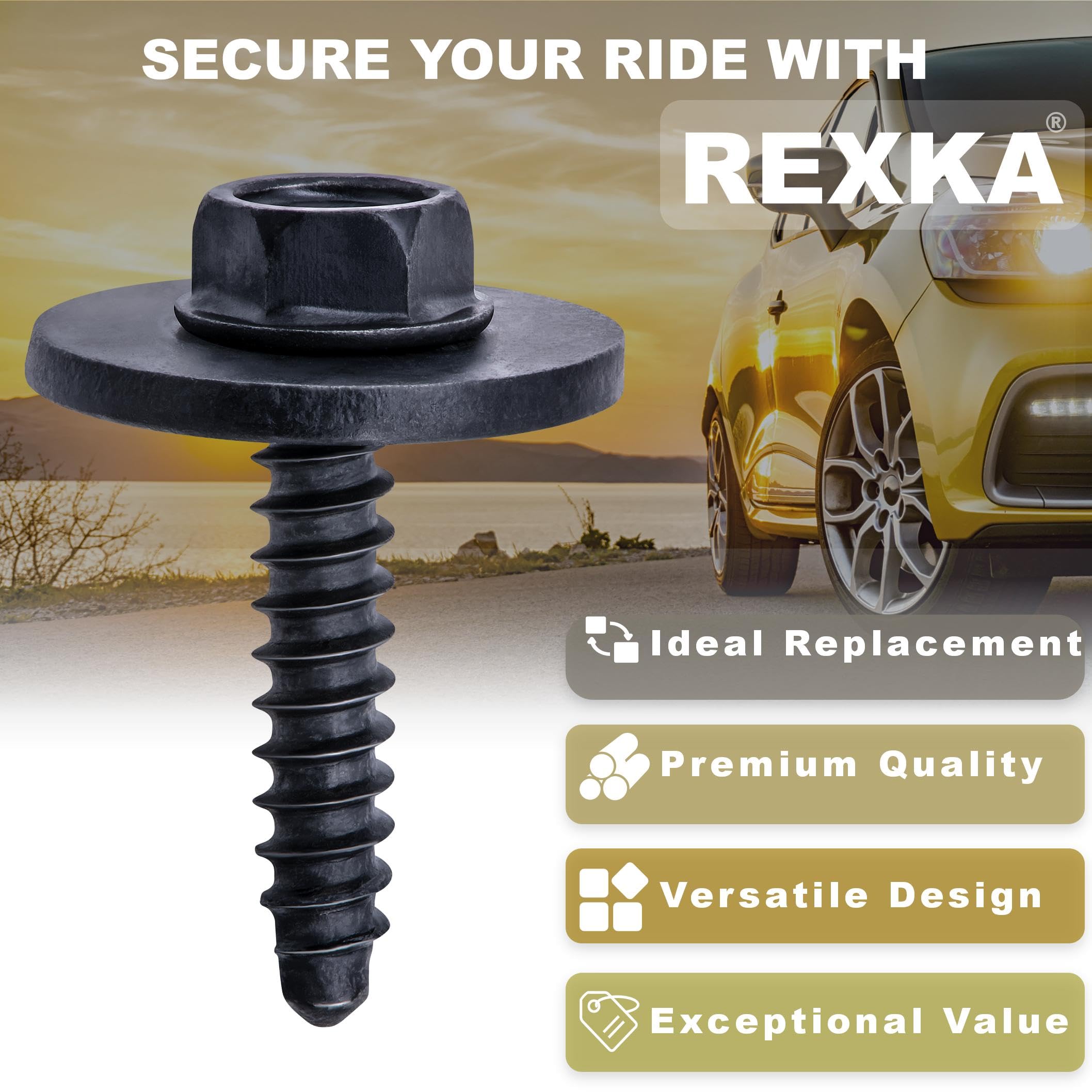 Amazon.com: Rexka 15pcs M4.2 Fender Liner Door Trim Panel 