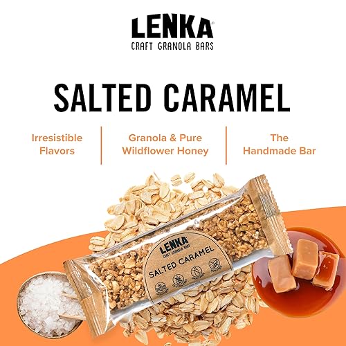 Miniatura 21 de Lenka Barras – Barras de aperitivos de nueces y bayas, sin gluten, altas en fibra, kosher, saludables, sin sabores artificiales, envueltas