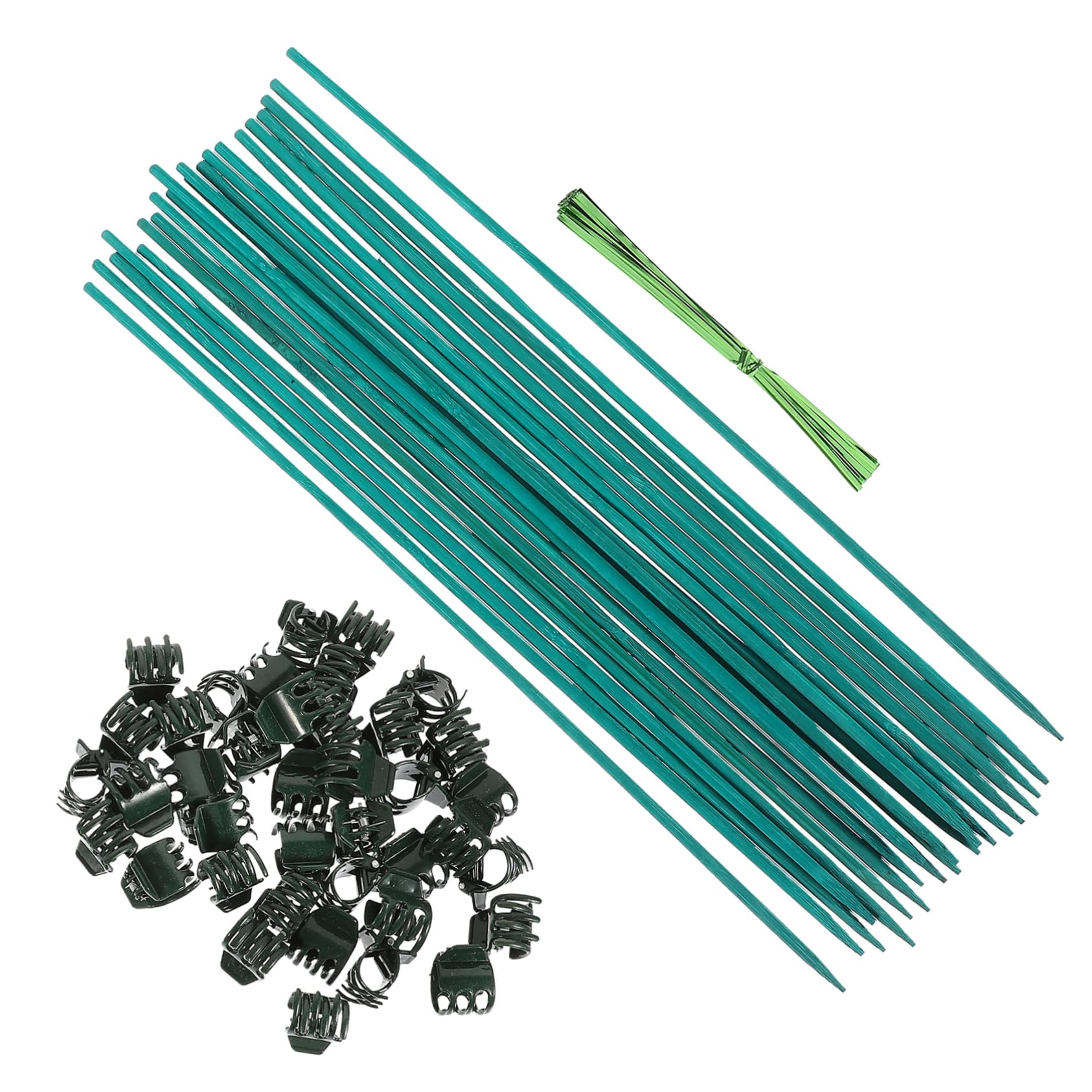Milisten 3 Sets Pflanzen Bambusstab Blumenarrangementstab Blumenarrangementstab Pflanzenständer Blumen Und Rankenklammern Pflanzenspalier Pflanzenstäbe Unterstützung LED