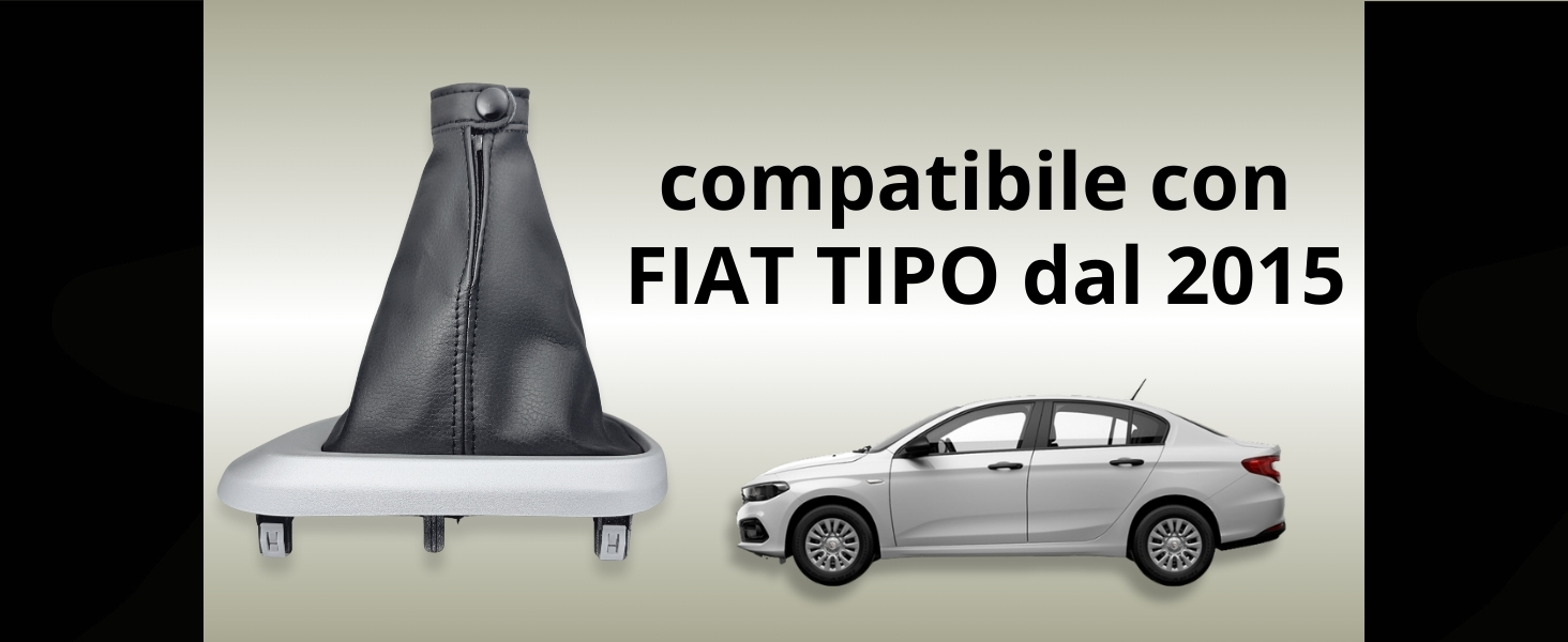 Kit Cornice E Ghiera Per Leva Cambio Fiat Tipo 356/357/358 – Telaio Argento Cromato Con Clips Removibili