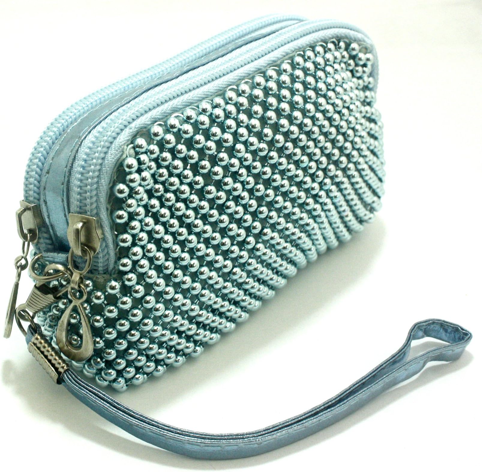 Barbara Teal cosmetic bag purse toiletry bag