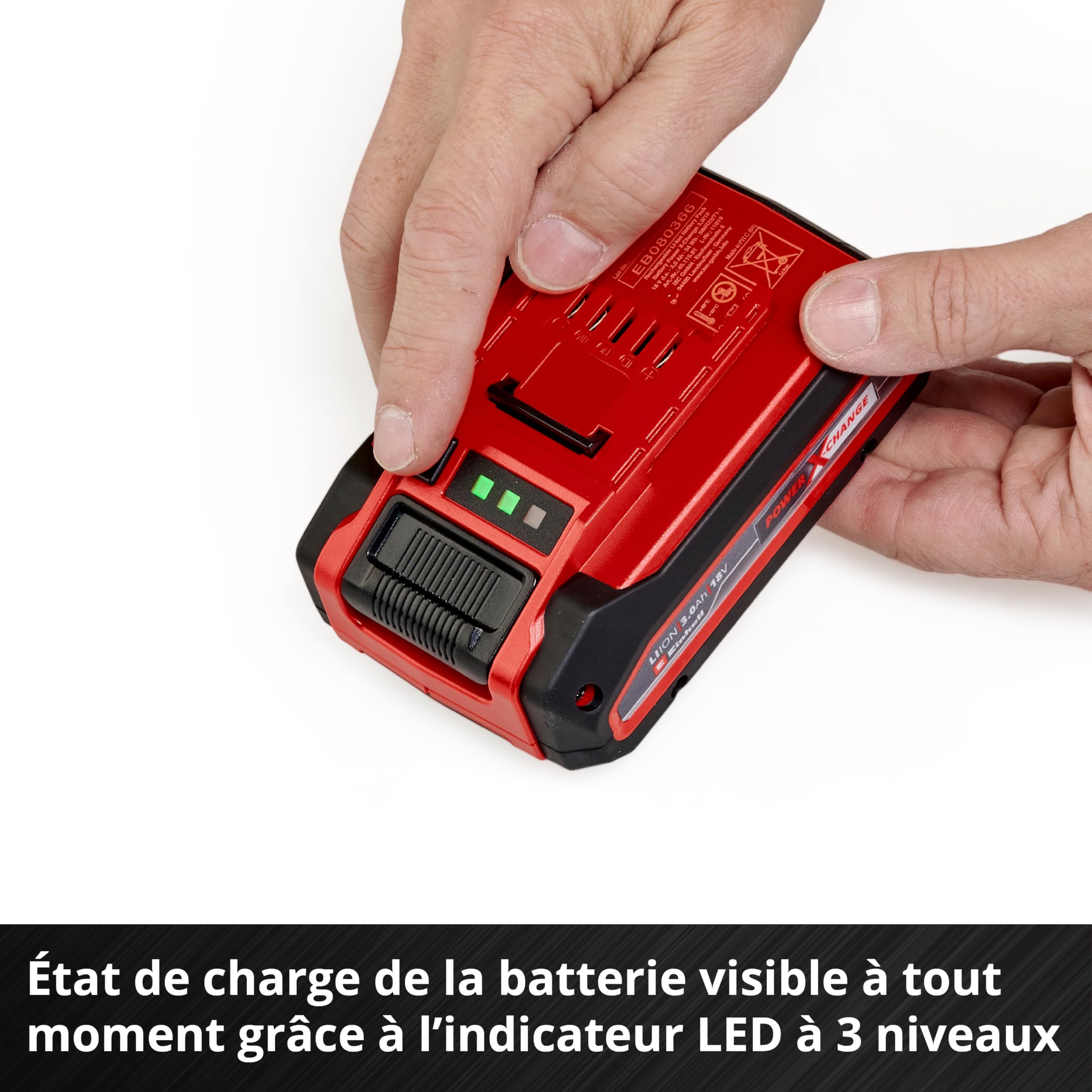 Einhell Batterie 3,0 Ah Power X-Change Plus (Lithium-ION, 18 V, pour Tous Les appareils Einhell Power X-Change)