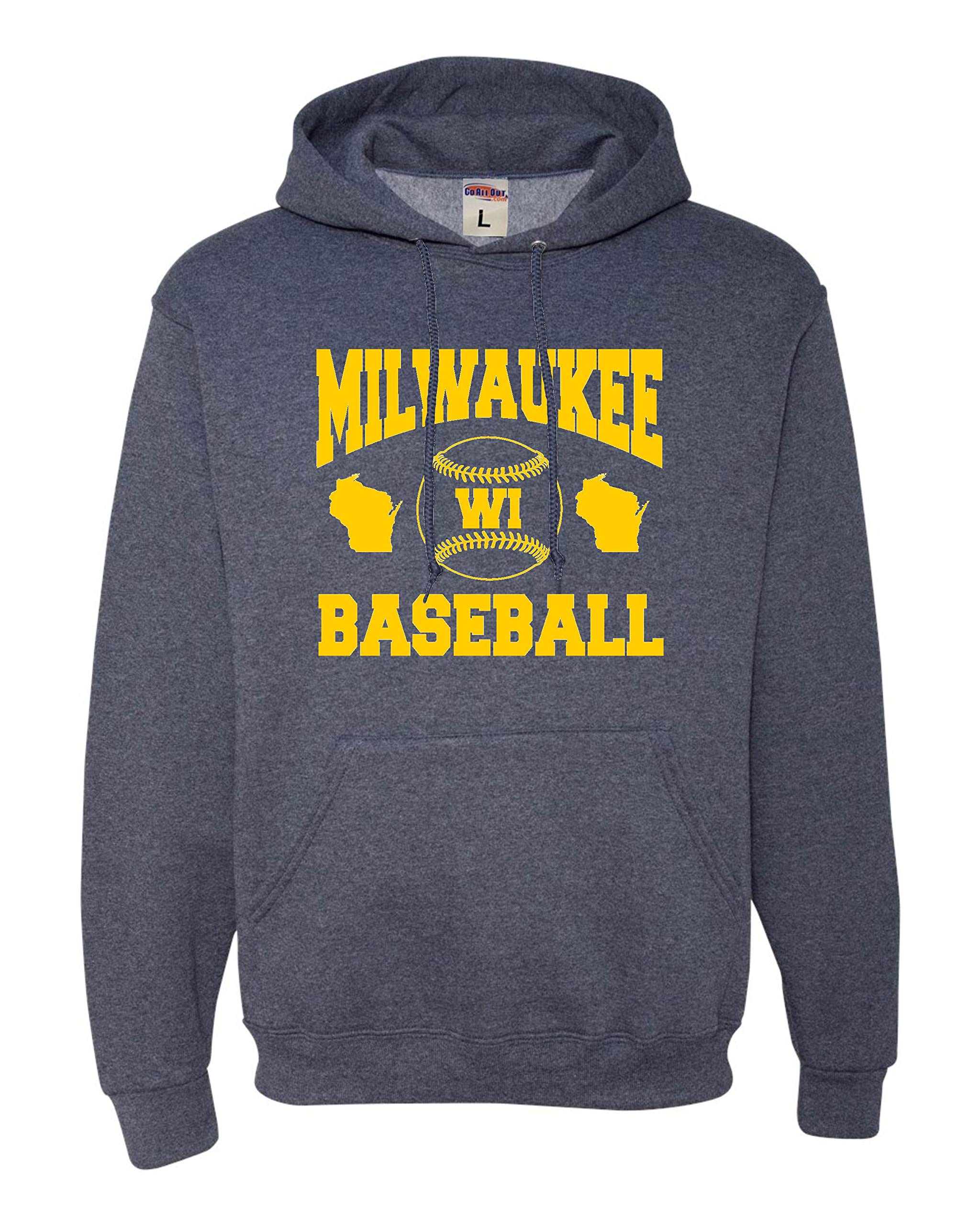 Go All Out City Of Milwaukee Wisconsin Baseball Mens Women Sweatshirt Hoodie